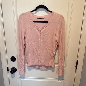 Pink Button-Up Cardigan